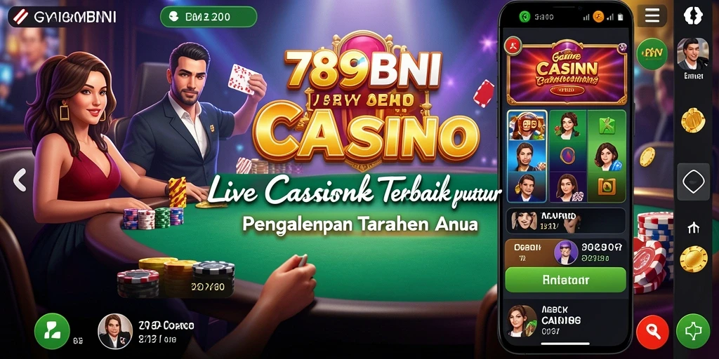 Tampilan gameplay interaktif dari aplikasi Live Casino 789BNI.