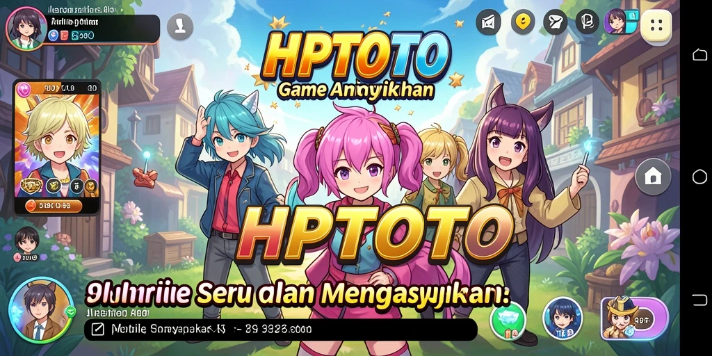 Tampilan gameplay HPTOTO yang seru dengan grafis anime.