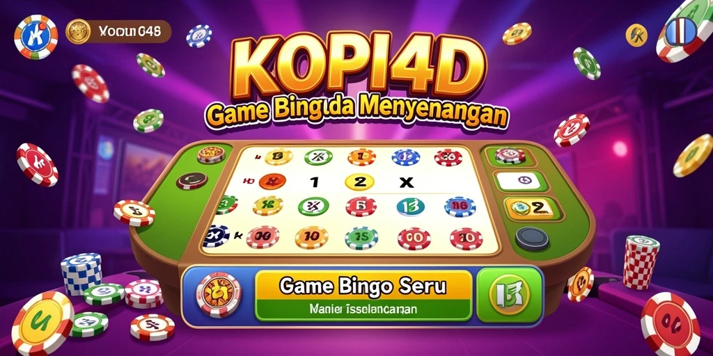 Tampilan gameplay Bingo KOPI4D yang seru dan interaktif.