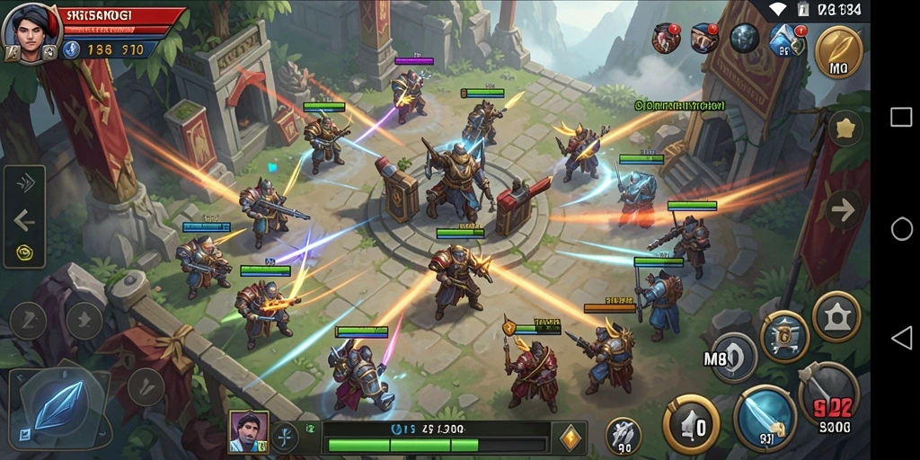 Menampilkan pertempuran taktis dan strategi mendalam dalam gameplay SLG.