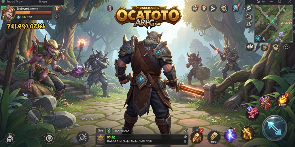 Gameplay seru OCATOTO dengan pertarungan yang dinamis.