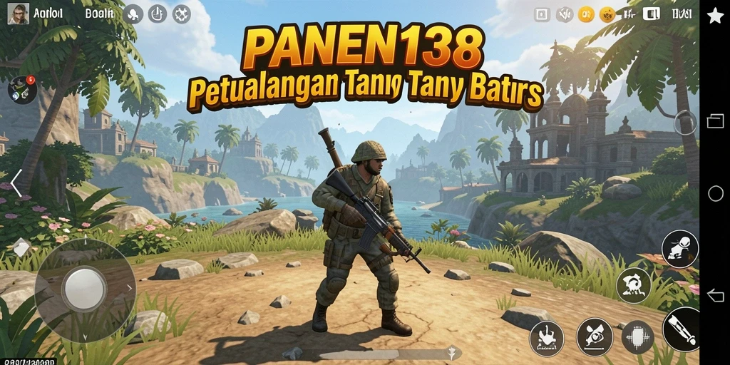 Tampilan gameplay PANEN138 yang menampilkan petualangan di dunia terbuka.