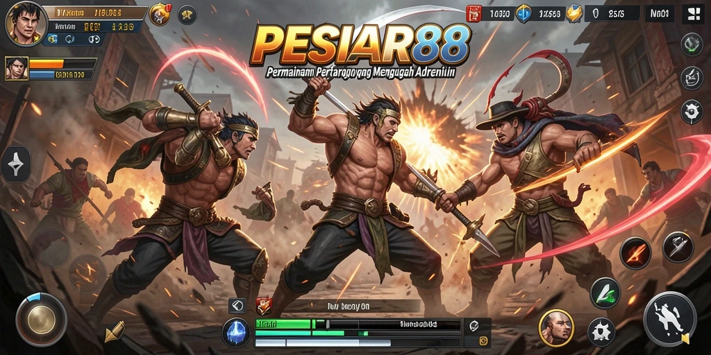 Tampilan pertarungan seru dalam PESIAR88 yang memukau.
