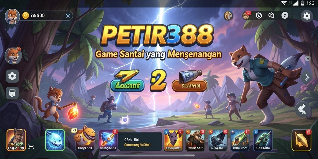 Screenshot utama PETIR388 menampilkan gameplay seru dan menghibur.