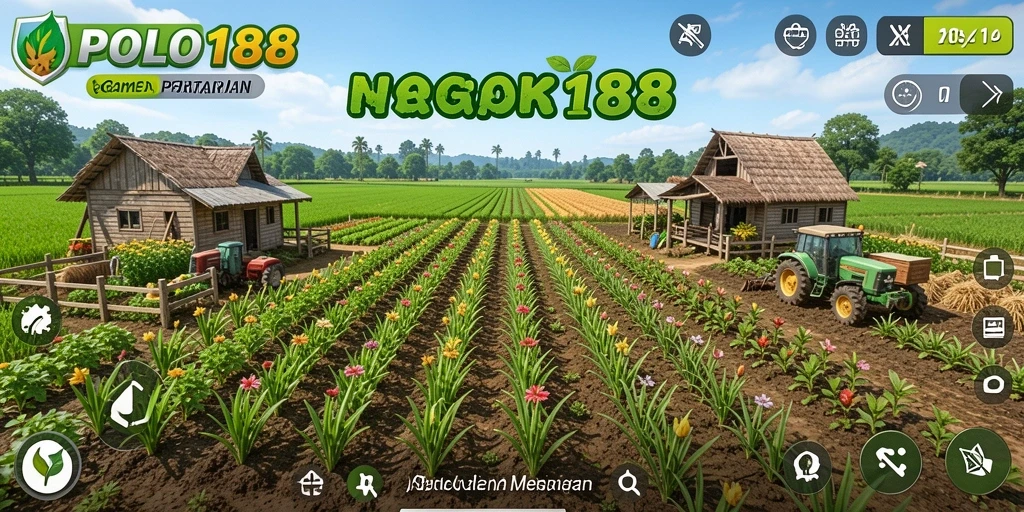 Tampilan screenshot POLO188 menunjukkan keseruan bertani di ladang.