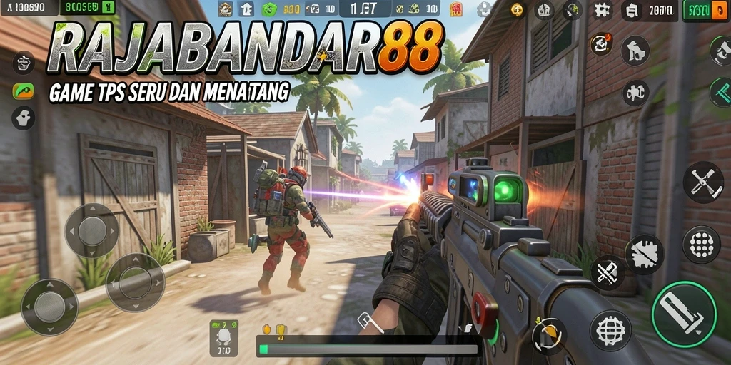 Tampilan aksi mendebarkan dalam permainan RAJABANDAR88.