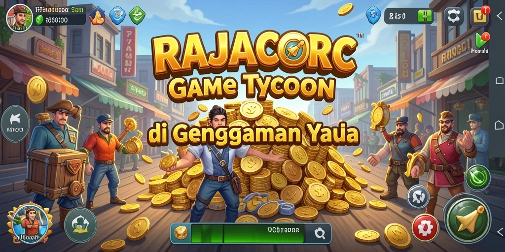 Screenshot gameplay RAJACORC menampilkan grafis yang memukau dan antarmuka yang user-friendly.
