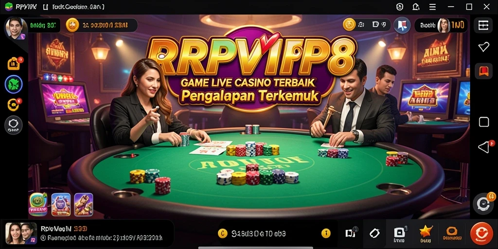 Tampilan gameplay RPVIP8 yang menarik dalam suasana Live Casino.